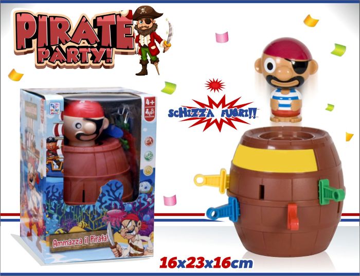 PYRATE PARTY (Ammazza il Pirata) 16x23x16cm In Box (xcm)…x16